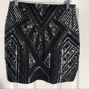 Express Sequin Skirt